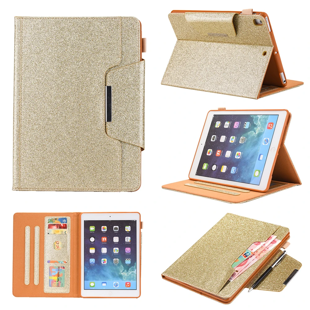 

Luxury Magnetic Sleeve Stand Tablet protective Case Shell for for Apple ipad 5 6 air air 2 iPad 9.7 2017 2018 A1893 1954 Pro 9.7