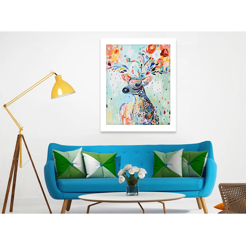 Краски ing по номерам выполненные и ed холст Diy картина маслом с кистью Краски|painting