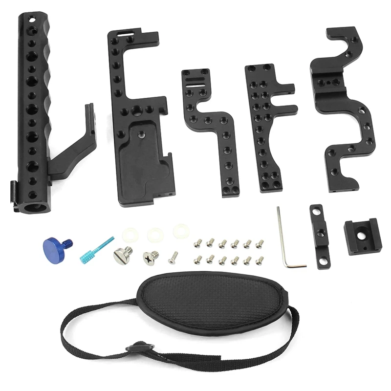 Professional Camera Cage Slr Stabilizer Protective Case Mount For Panasonic Gh3 / Gh4 With Top Handle Grip Digital Phot # |