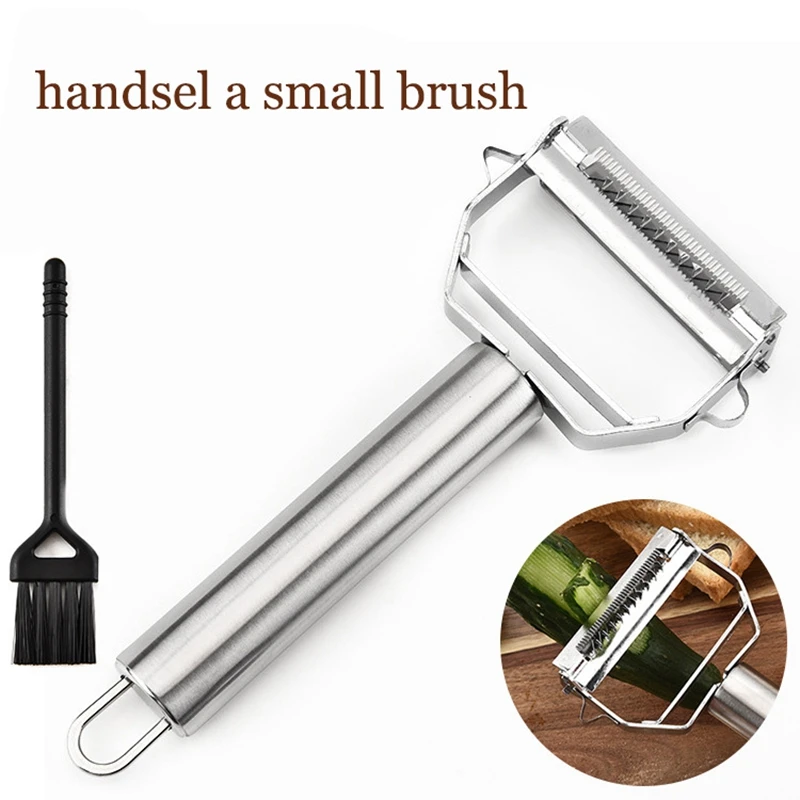 Двойной Овощечистка Нож для чистки и нарезки соломкой Sharp Нержавеющая сталь