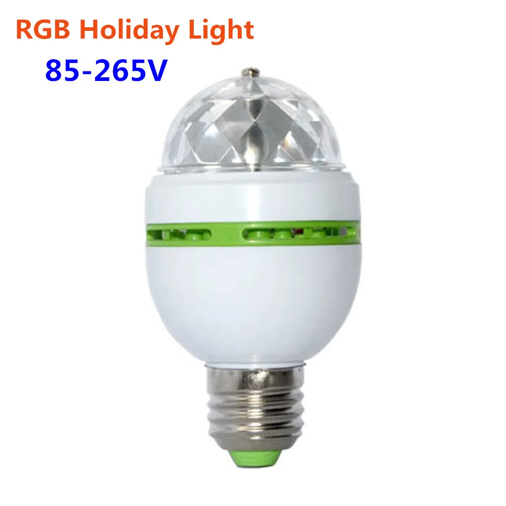 Светодиодная лампа RGB E27 3 Вт цветная 85 265 В переменного тока 110 220 В|e27 led bulb 8w|light solide27