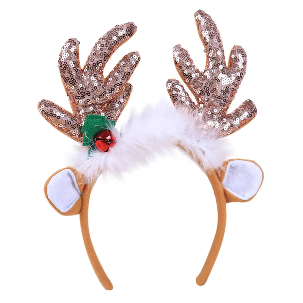 Hot Christmas Hair Accessories Santa Xmas Party Elk Headband Happy Birthday Ornaments Kids Boys Band Decor /D | Дом и сад