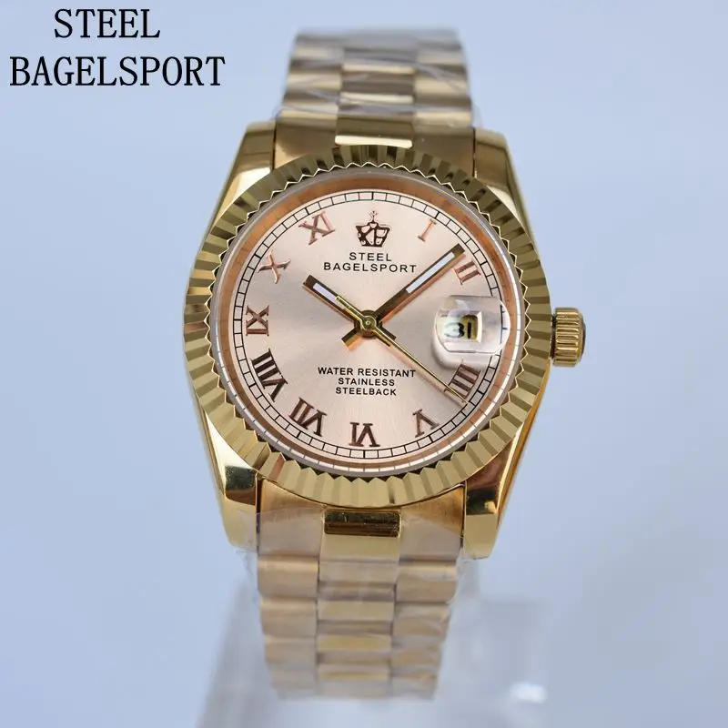 Стальные брендовые Роскошные полностью стальные автоматические механические