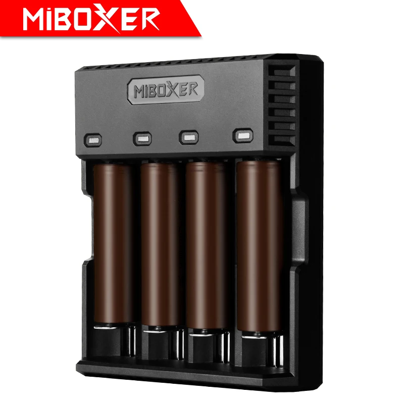 MIBOXER C4S зарядное устройство Speedy зарядное устройство для Ni-MH Ni-Cd AA AAA Li-Ion LiFePO4 IMR 10440 14500 16340 18650 26650