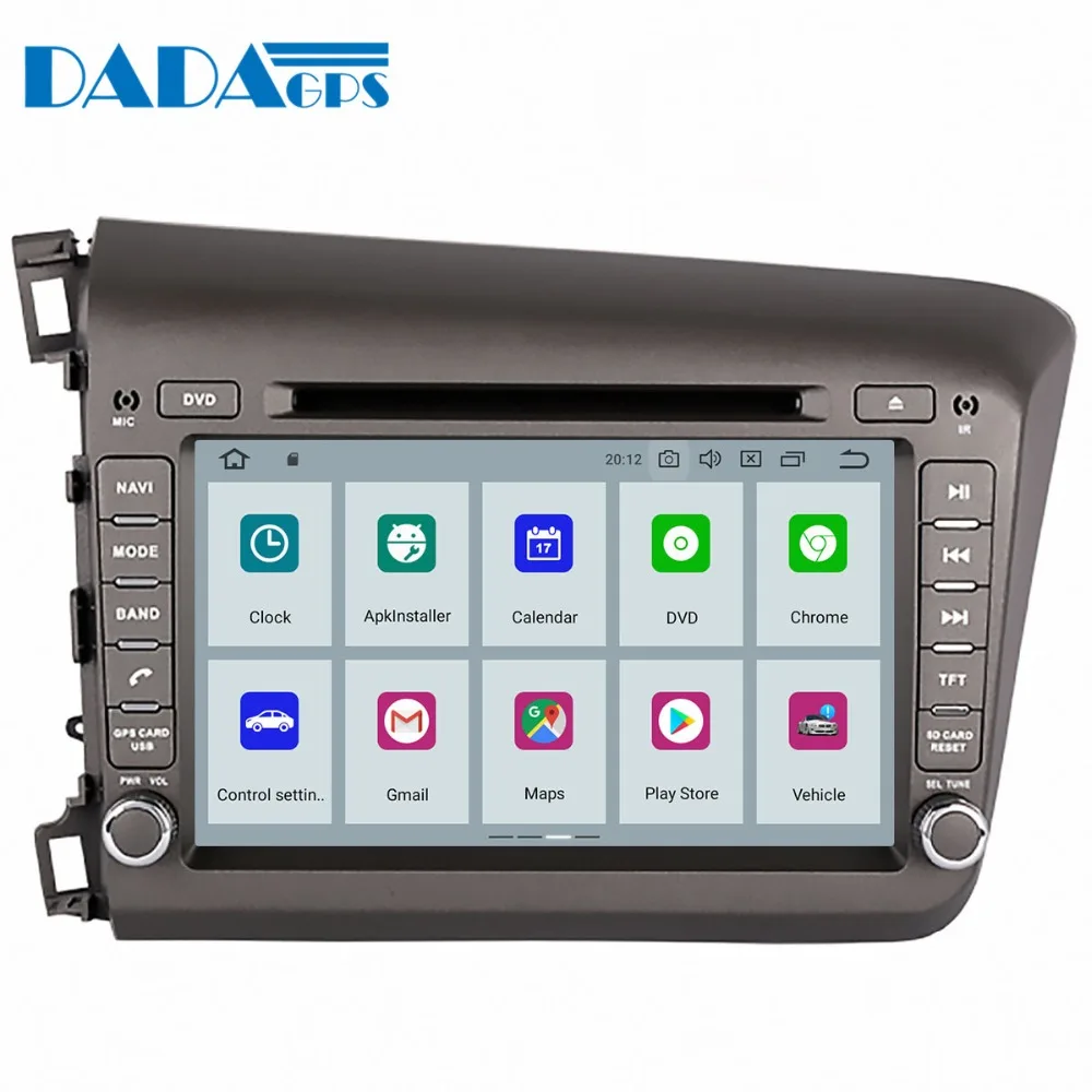 Новейший автомобильный мультимедийный DVD плеер Android 9 0 магнитола для Honda Civic left 2012