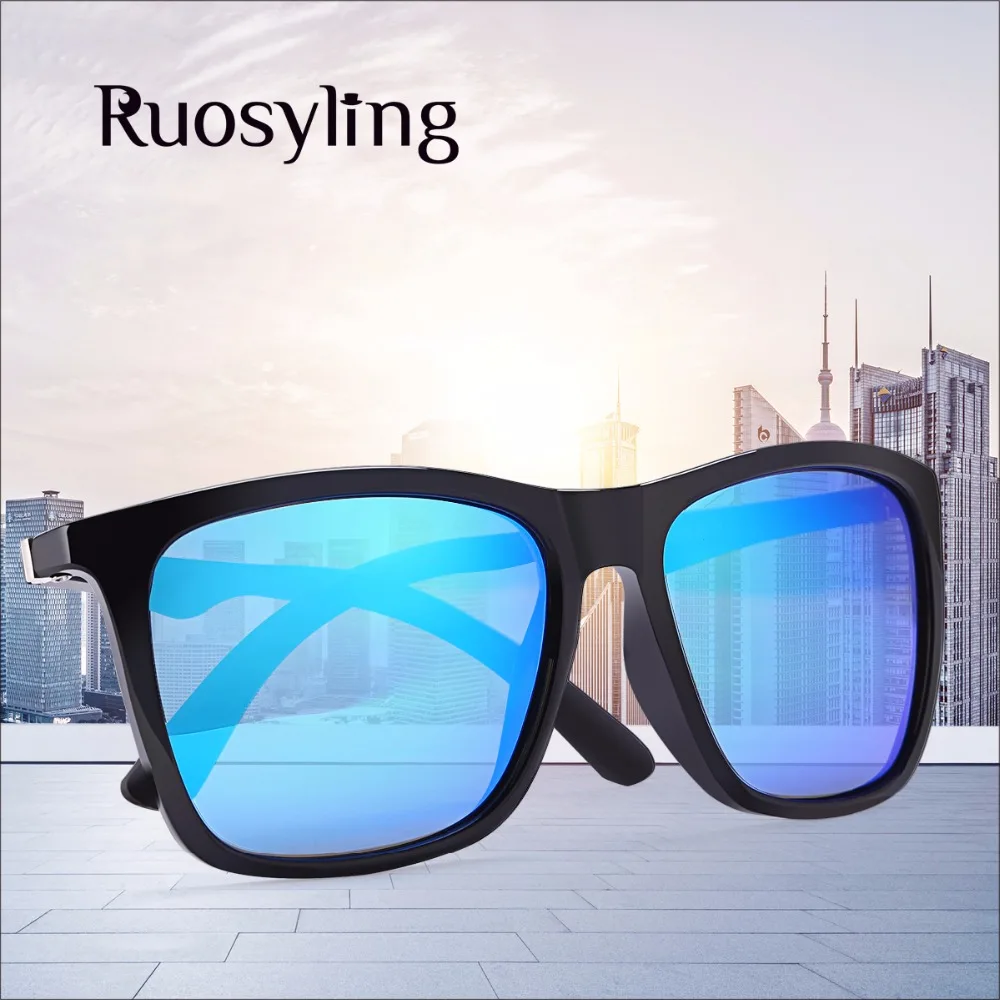 Мужские и женские солнцезащитные очки Ruosyling винтажные поляризационные