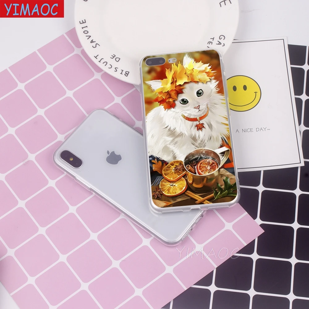 Мягкий чехол YIMAOC для iPhone 8 7 6 6S Plus 5 5S SE X XR XS 11 Pro Max |