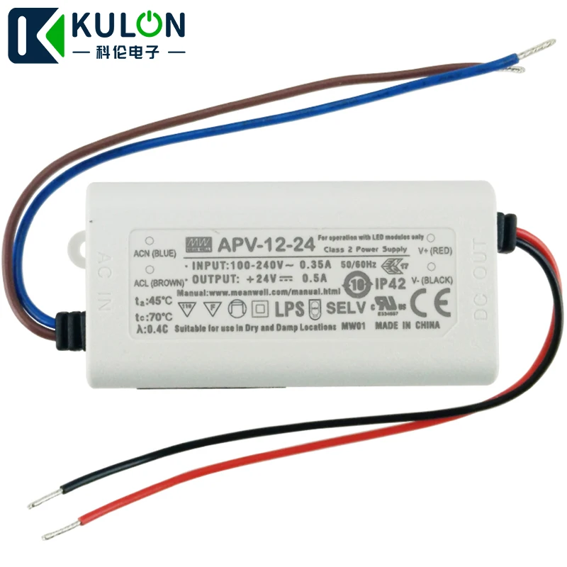 Светодиодный драйвер 90 264VAC к DC 12V Одиночный выход 12W 5V 2A 1A 15V 0.8A 24V 0.5A|Импульсный