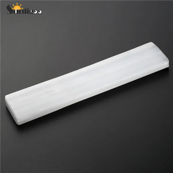 1pc Rectangle Style Sunligoo селенит кристалл палочка ручки полировки упал камень рейки Healing Energy проникнуты драгоценный камень лоток пьедестал Декор Орнамент - Цвет: 1pc Rectangle Style