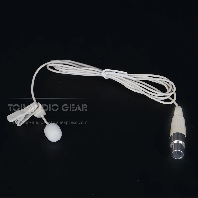 4 контакта бежевый микрофон петличка с зажимом для галстука на лацкане SHURE ULXD4D ULXD4Q