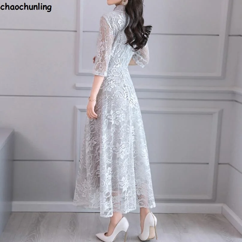 Chaochunling Лето 2019 г. Леди с длинным подолом выдалбливают тонкий пляжное платье для