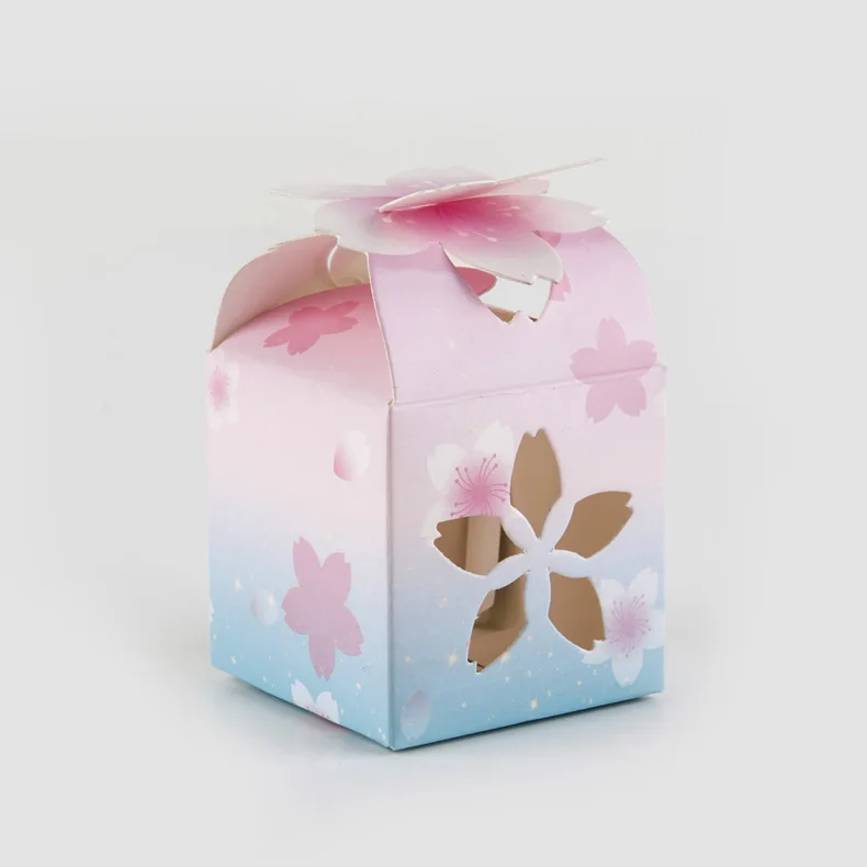 Индивидуальность Оригинальность Коробка для конфет на свадьбу в виде вырезанных лепестков в упаковке для малышей в качестве подарочной сумки.