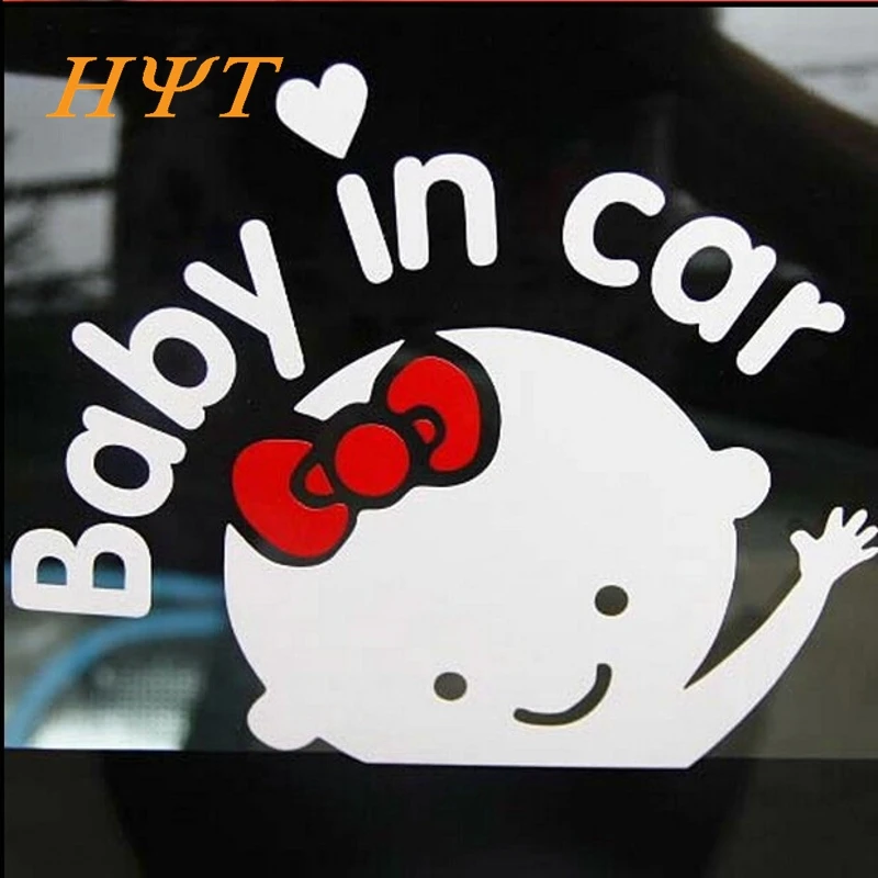 

3D Cartoon Car Stickers Reflective Vinyl Styling Baby In Car Warming Car Sticker Baby on Board for Toyota Chevrolet Volkswagen~