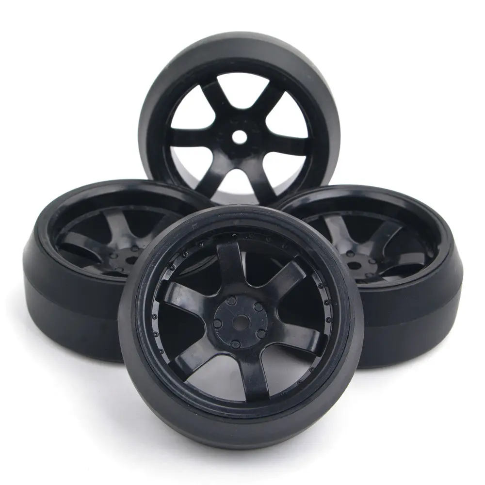 4pcs/set 12mm Hex 0 degree RC Drift Tires Wheels and Rims Fit HPI 1:10 Car Parts | Игрушки и хобби
