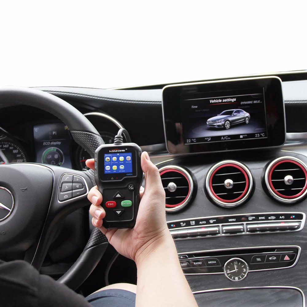 KONNWEI KW680 лучший OBD2 ODB 2 диагностический сканер для автомобиля OBD инструмент