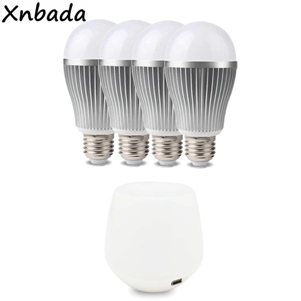 Milight 2 4G E27 9W светодиодные лампы CW WW AC85 265V Беспроводной RF Wifi Ibox и пульт