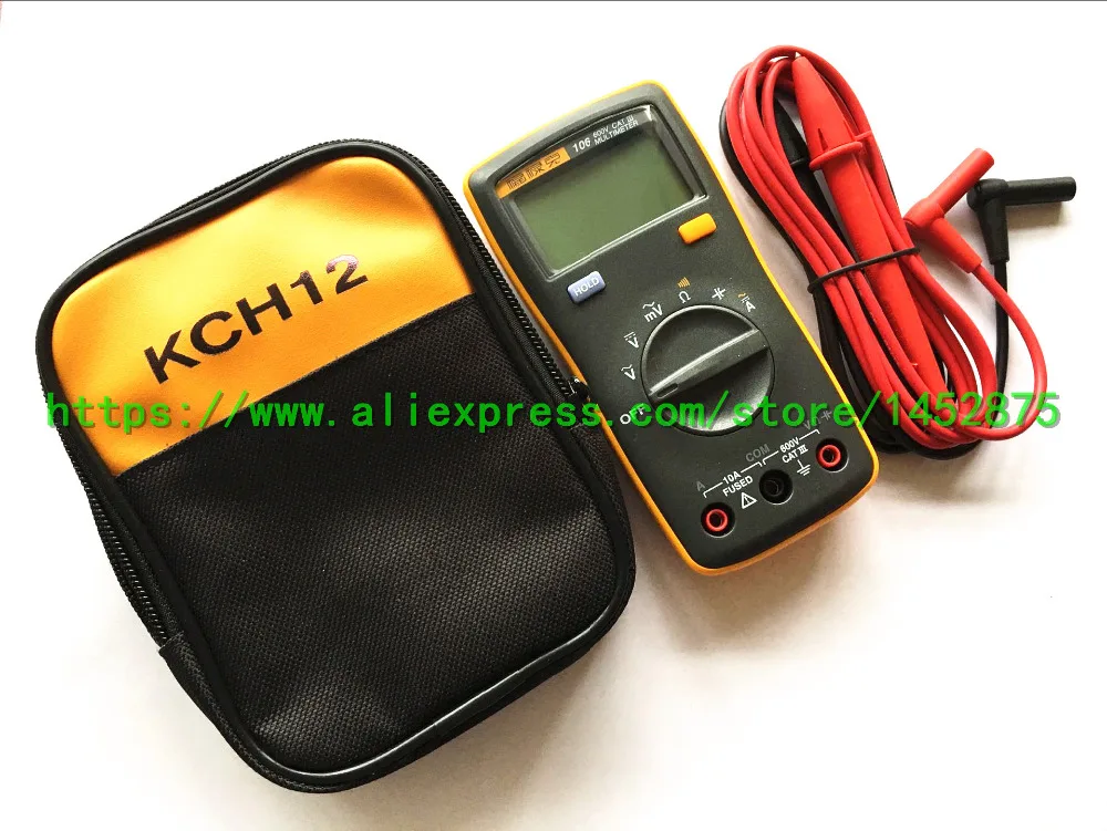 Fluke 106 Palm-sized Digital Multimeter with soft case kch12 Professional in the palm of your hand F106+kch12 | Инструменты