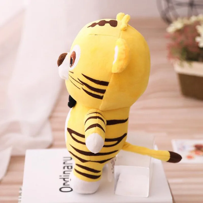 25-45cm Soft Stuffed Animals Lying Tiger Plush Toys Pillow Lion Peluche Kawaii Leopard Doll Girl For Children | Игрушки и хобби