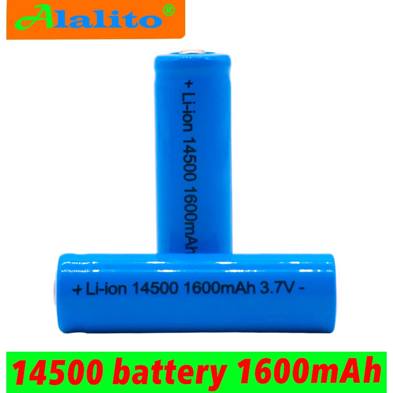 2~ 10 шт новые оригинальные AA 14500 1600mAh 3,7 V литий-ионные аккумуляторы и светодиодный фонарик