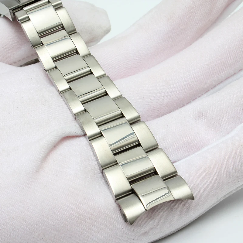 Твердый ремешок из нержавеющей стали 20 мм для Rx Explorer 2 погружной Greenwich II черный и