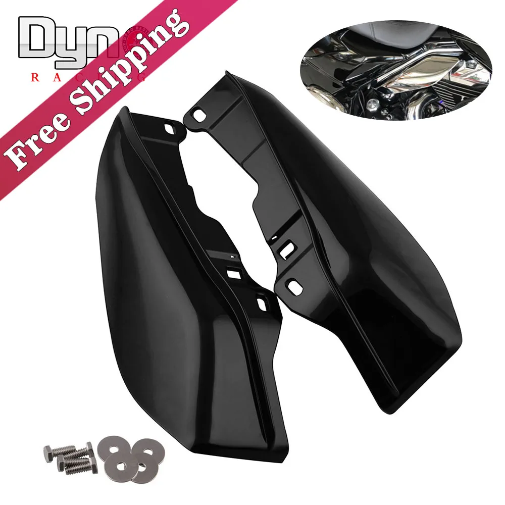 Triclicks черные воздушные дефлекторы средней оправы обрезающие для Harley Touring Road King