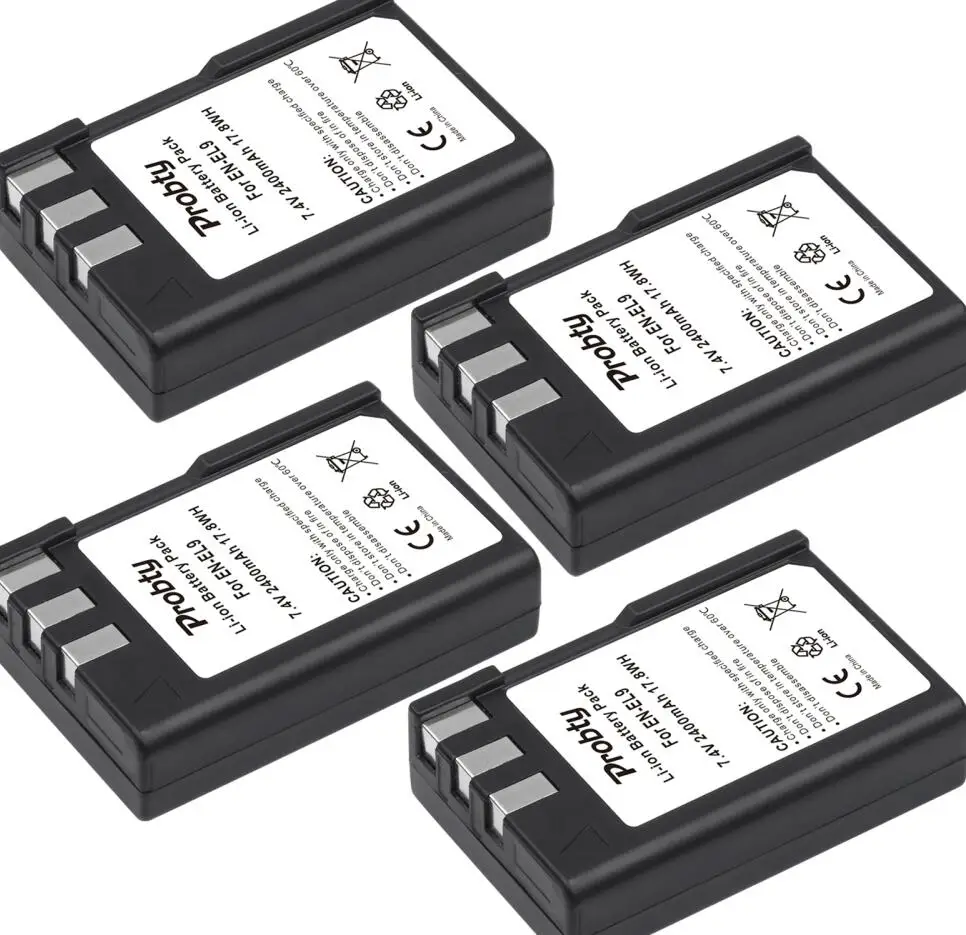 4 battery EN-EL9 EN-EL9a Батарея+ ЖК-дисплей Зарядное устройство для Nikon D40 D40X D60 D3000 D5000 - Цвет: 4 battery