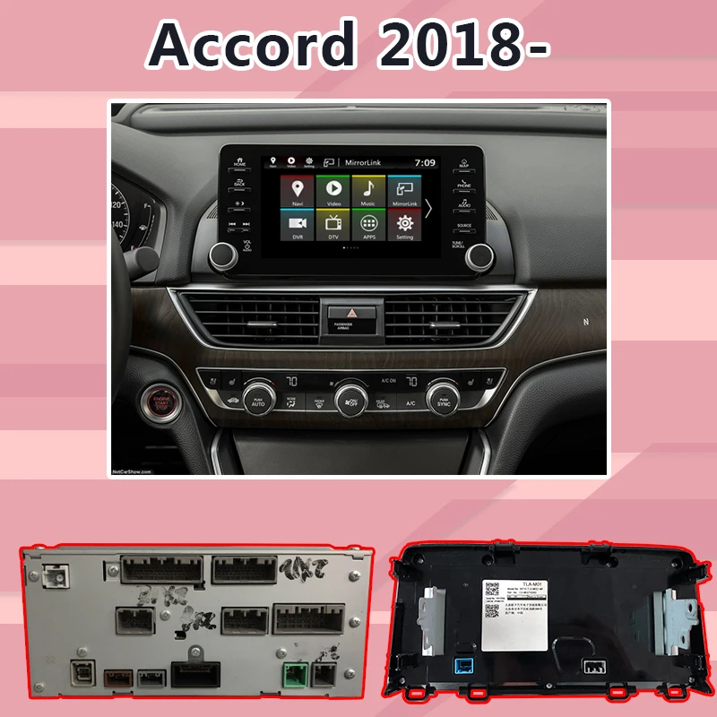 Lsailt Android gps навигационная коробка для Honda Accord high end-видео интерфейс коробка зеркальная ссылка youtube waze yandex navi