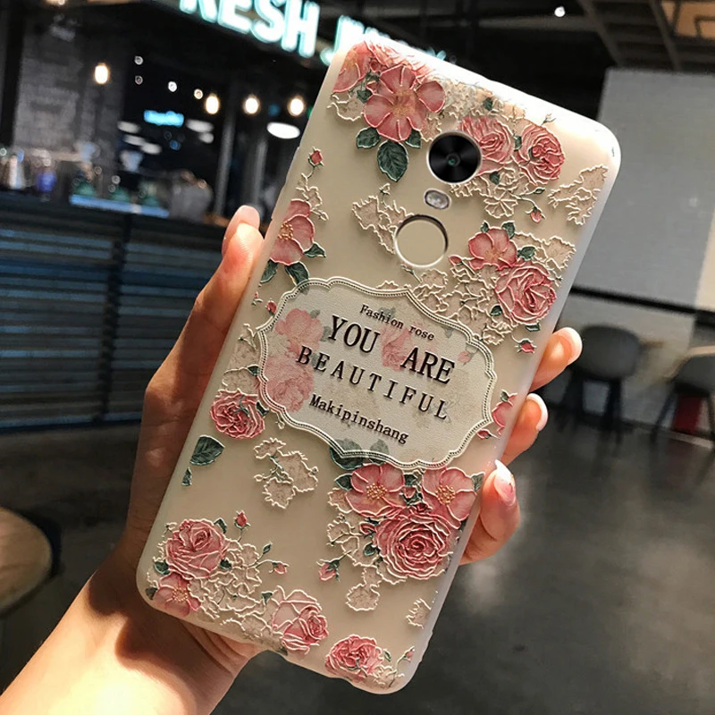 YueTuo матовый чехол для xiami XiaoMi Redmi Note 4x силиконовый 3d телефона глобальная версия