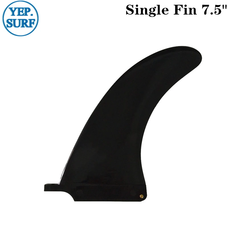 

7.5 inch Surfboard Fins surf Longboard Fin Black Single Fins stand up paddle