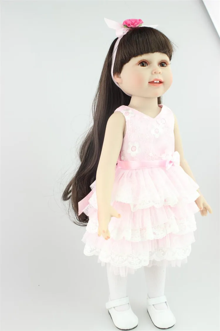 Кукла Reborn Girl NPK 45 см/18 дюймов виниловая Baby dolls игрушки Bebes reborn куклы принцессы для