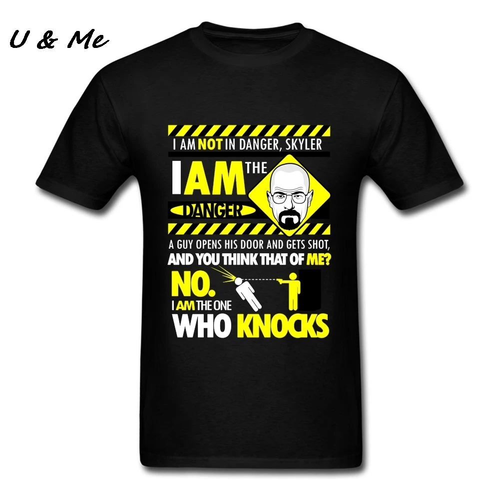 Крутые наружные Bad футболки мужские Забавные оригинальный дизайн I Am the Danger топы