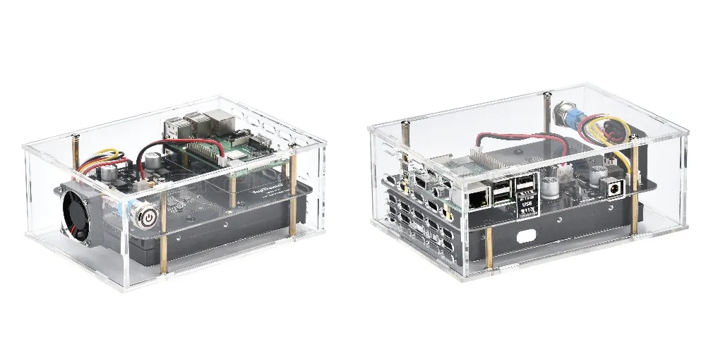 Новинка X830 V2.0 3,5 дюймов SATA HDD жесткий диск для хранения Плата расширения и дополнительный акриловый чехол для Raspberry Pi 3B+/3B/2B