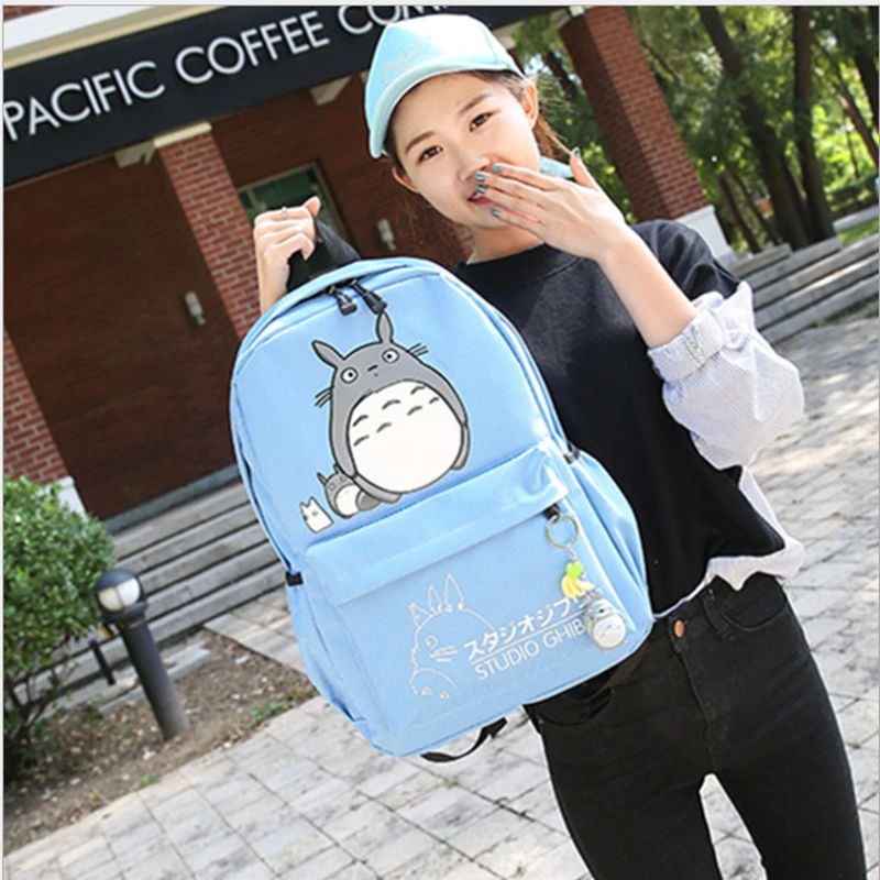 Сумка для женщин 2019 Холст Путешествия Рюкзак Школьные сумки мультфильм школьная