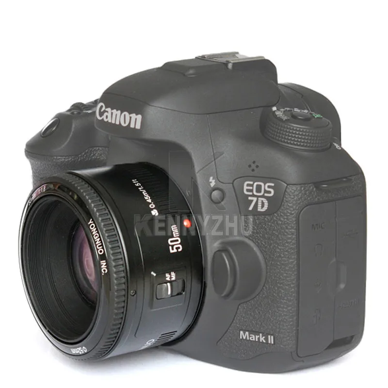 YONGNUO EF 50/1. 8 AF MF 50 мм F1.8-F22 объектив с большой апертурой и фиксированным фокусом yn50мм для Canon EOS DSLR полнокадровые и APS-C камеры