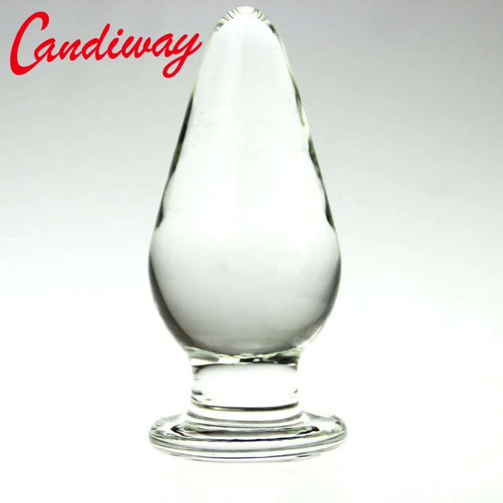 Huge Glass plug anal sex toys for woman lesbian G SPOT squirt Crystal BIG BULLET BUT prostate stimulator anus BUTTplug | Красота и