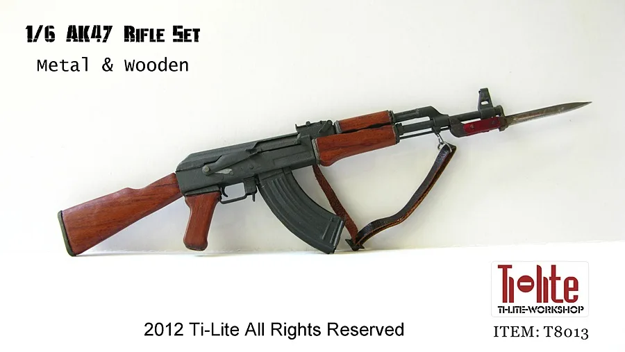 Ti-lite T8013 1/6 Matel& Деревянный AK47 набор для ружья оружия реквизит для 1" Коллекционная Фигурка DIY