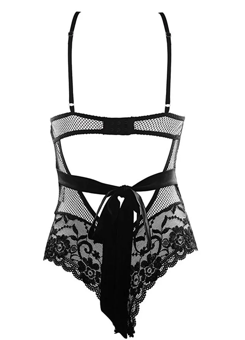 Женское нижнее белье Тедди кружевные чашки мини Babydoll сексуальное цельное