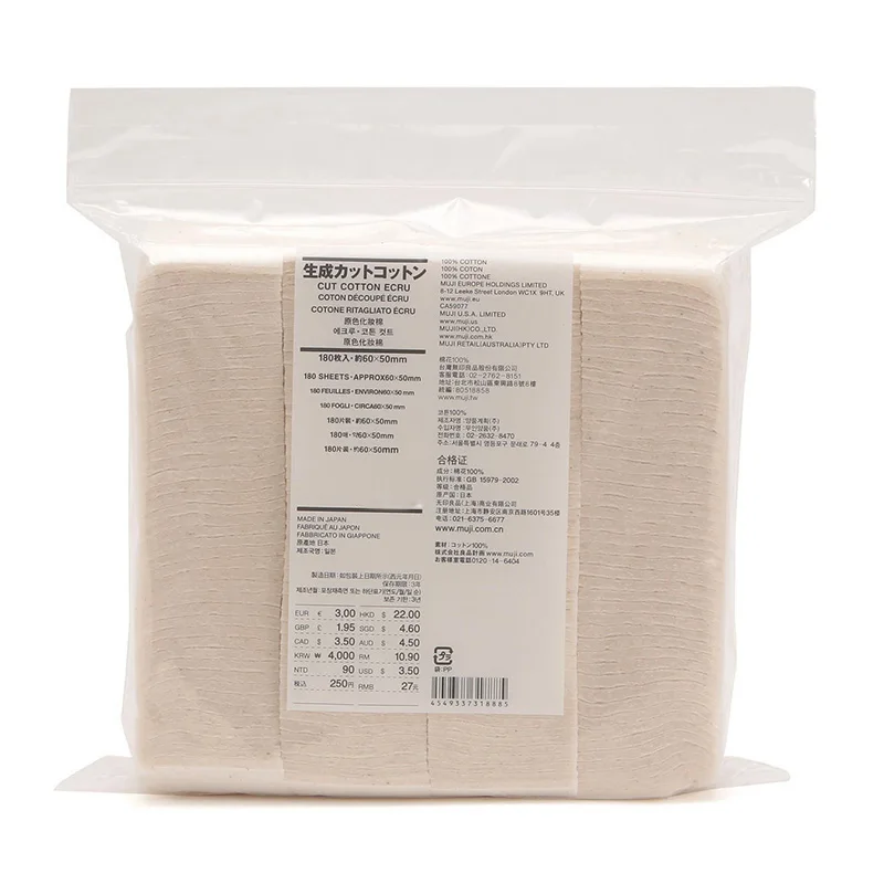 Японский органический хлопок без отбеливателей для электронной сигареты с огромным паром, катушкой RDA RDTA и ватой для макияжа и ухода за лицом.