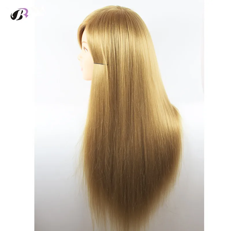 Голова манекен Парикмахерская с длинными светлыми волосами 26 дюймов 100%|head model|head