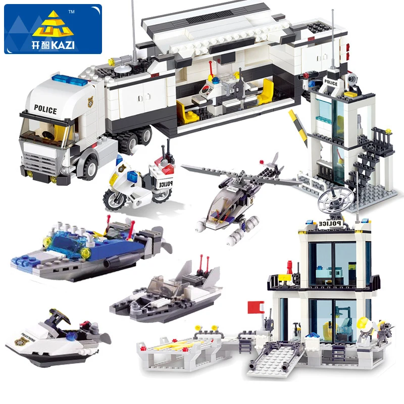 Конструктор полицейский участок Детский конструктор сделай сам развивающая