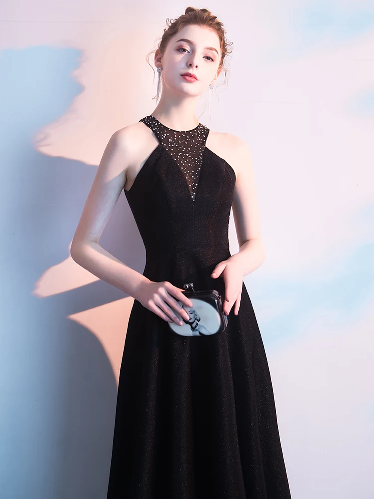Выпускные платья с блестками Вечернее платье Crystal A Line Party Real Image Элегантный