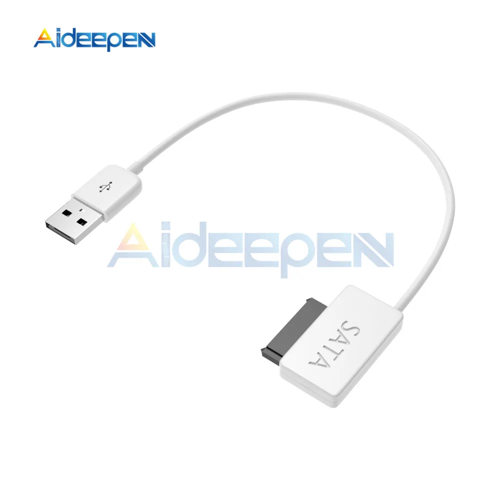 USB 2 0 к Mini Sata II 7 + 6 13Pin адаптер конвертер кабель для ноутбука CD/DVD rom Slimline Drive HDD