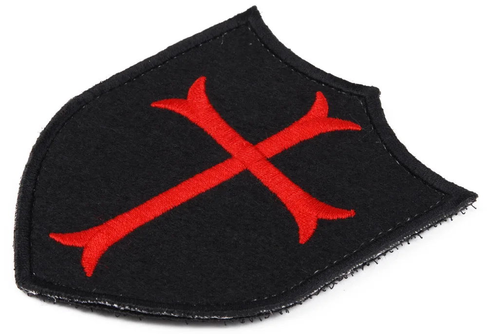 Тёмно морской котик DEVGRU крестообразный щит тактическая вышитая нашивка 36289|velcro