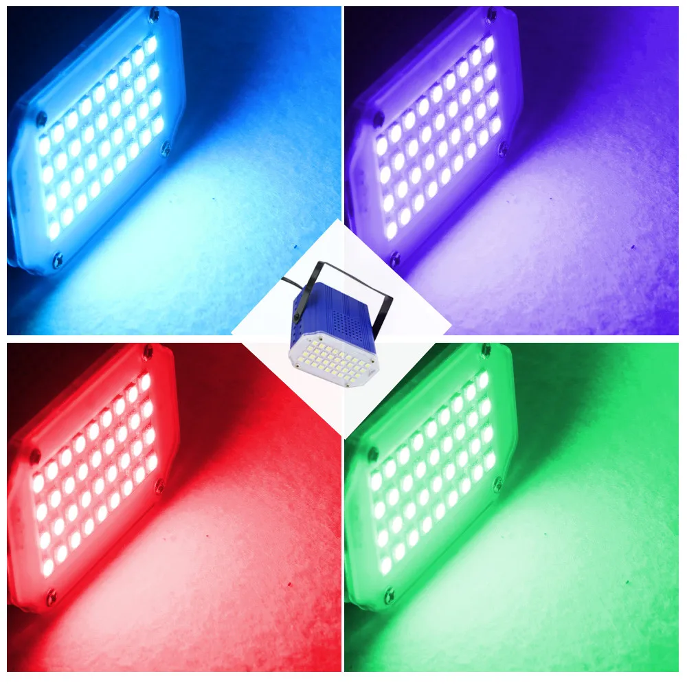 Leclstar 36 светодиодный s белый/RGB светодиодный сценический свет освещение для дискотеки вспышка света ЕС/США штекер AC80-240V для вечерние KTV