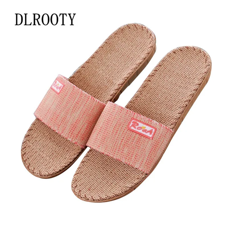 

Women Slippers Sandals Flip Flops 2019 New Summer Fashion Breathable Non-slip Shoes Woman Hemp Slides Solid Lady Casual Female
