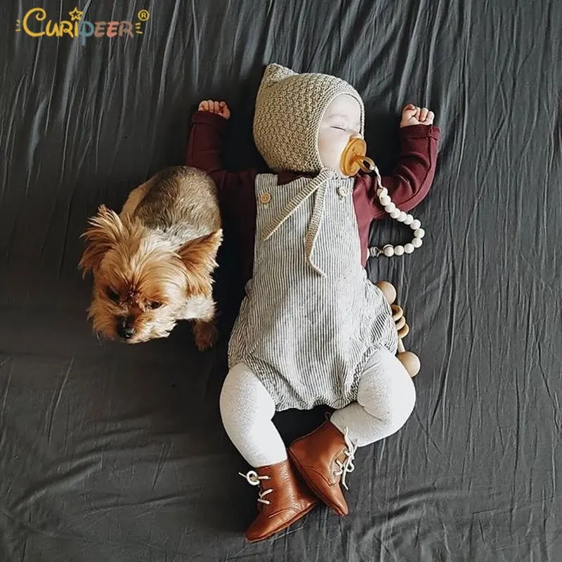 2019 Летний комбинезон для маленьких мальчиков и девочек плотный новый милый