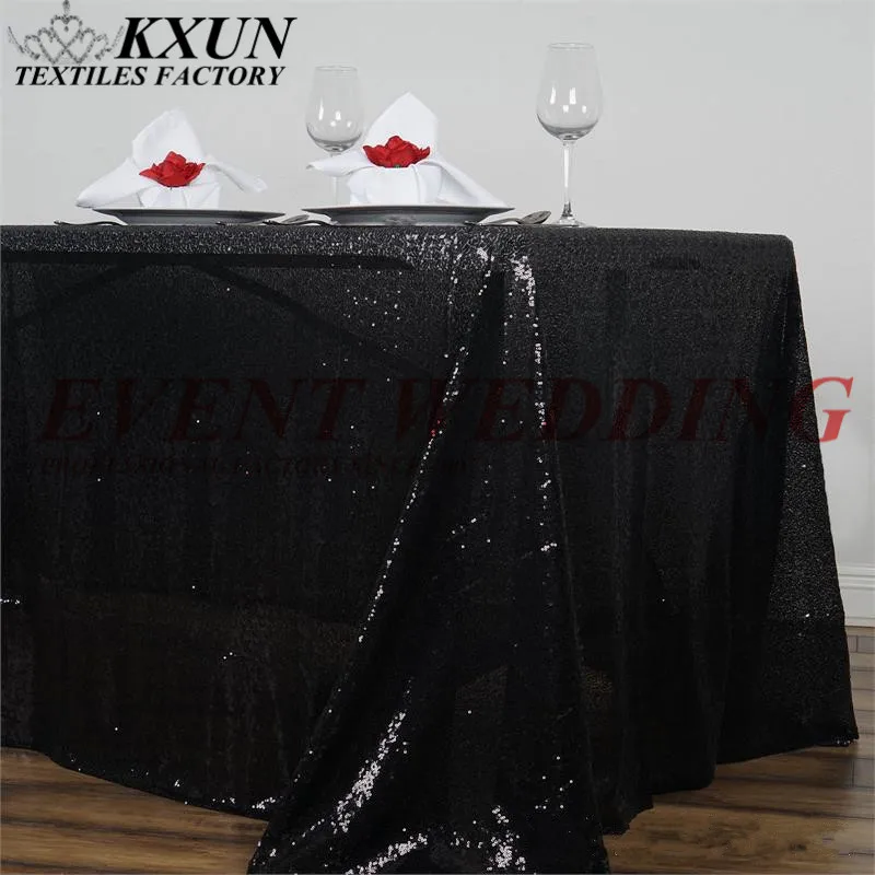 Горячая прямоугольной скатерти с пайетками ткань Sequin бесшовная скатерть для украшение для свадьбы