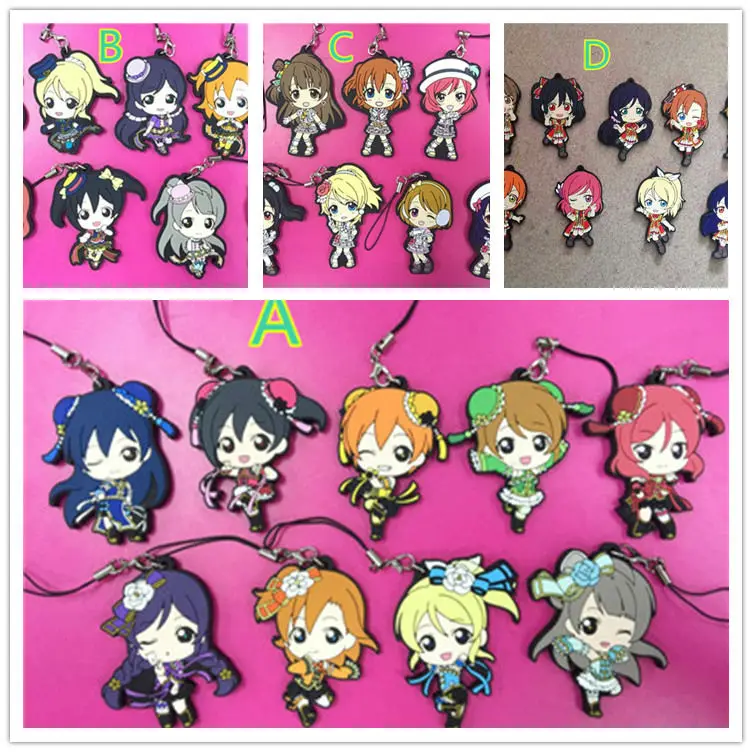 90 шт./лот аниме LoveLive! Подвески для косплея Honoka Kotori Umi Eli Nozomi Maki ремешки телефона