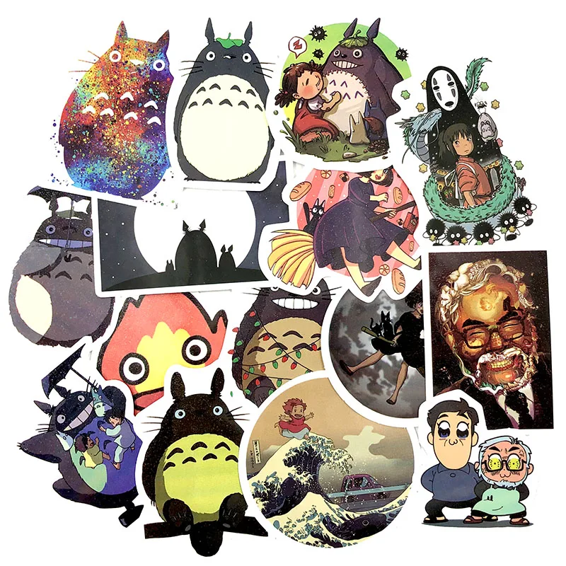50 шт. Miyazaki Hayao анимационный фильм серии наклейка для мобильного мотоцикла игровой