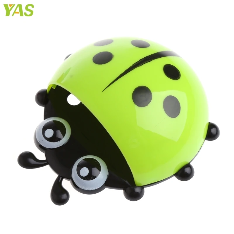 Лидер продаж 1 шт. держатель для зубной щетки в виде божьей коровки настенное